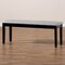 Baxton Studio Teresa Grey Upholstered and Dark Brown Finished Wood Dining Bench 170-10915 - alternate 4